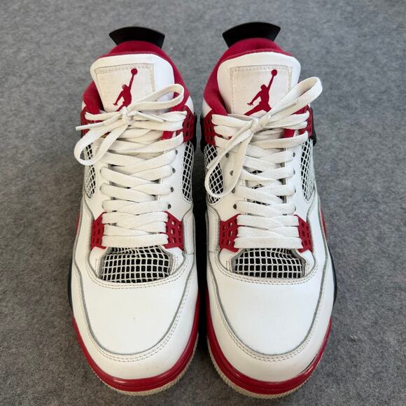 Nike Air Jordan 4 IV Fire Red/White (DC7770-160) Custom Sneakers Shoe Men Size 9 main image 5